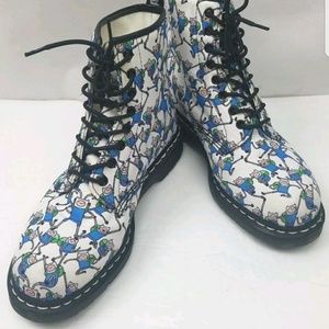 DR. MARTENS CASTEL FINN PRINT T CANVAS  BOOTS
